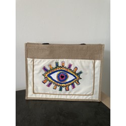Sac en toile de jute oeil...